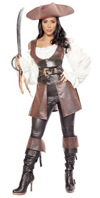5005-51 Костюм пиратский Делюкс с брюками 42-44 напрокат и купить в Казани по низкой оптовой цене, доставка по всей России