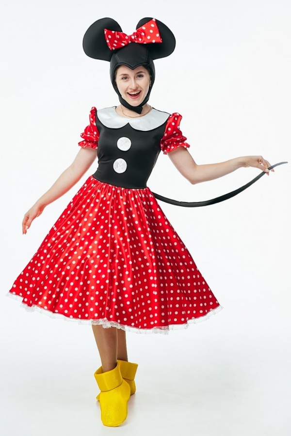 1255-7 КОСТЮМ МИННИ МАУС (MINNIE MOUSE) напрокат и купить в Казани по низкой оптовой цене, доставка по всей России