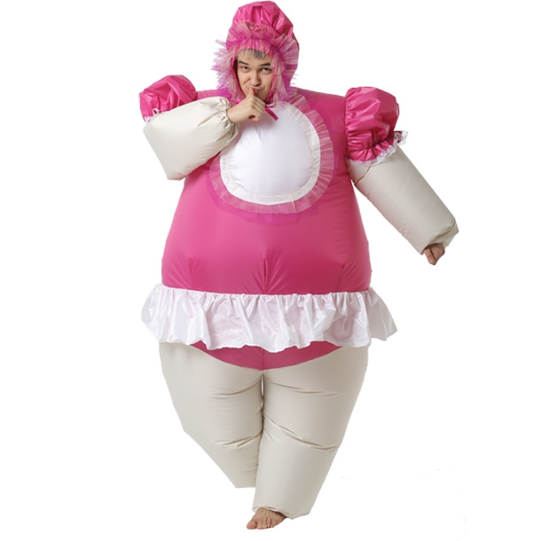 2604-22 Надувной костюм Девочка в розовом напрокат и купить в Казани по низкой оптовой цене, доставка по всей России