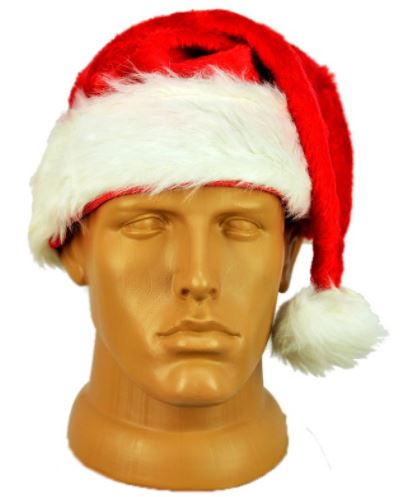 9390-3 Колпак Санты меховой напрокат и купить в Казани по низкой оптовой цене, доставка по всей России